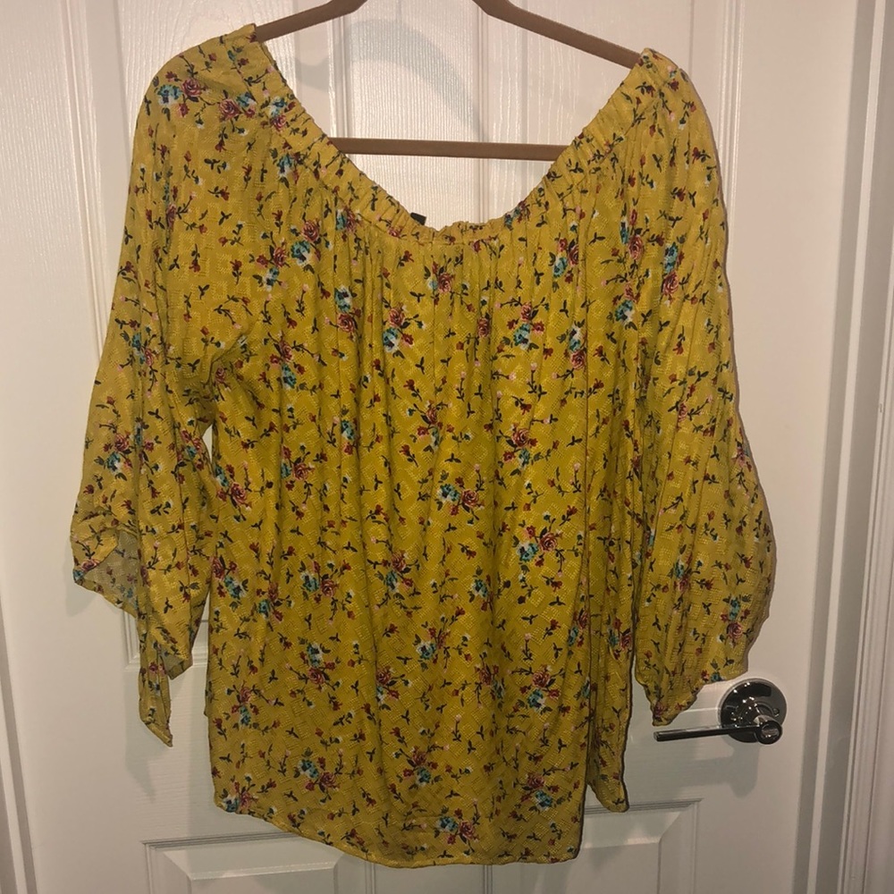 Papermoon, XXL yellow gold blouse